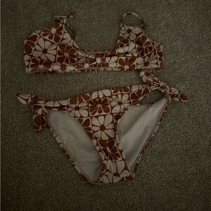 Billabong Kids Swim Set - Brown Floral